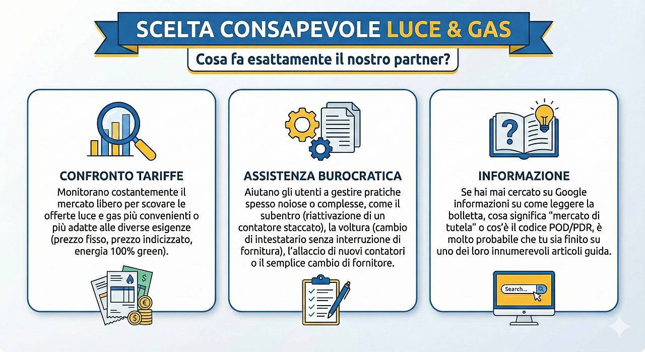 Cambiare fornitore energia e gas | Ti guidiamo nella scelta della migliore soluzione