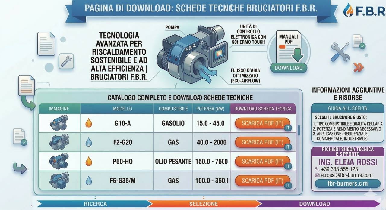 Documentazione tecnica bruciatori FBR