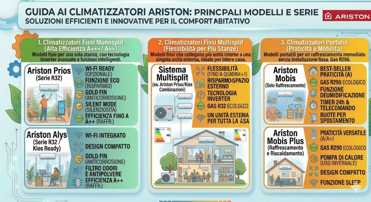 Documentazione tecnica climatizzatori Ariston liberamente scaricabile