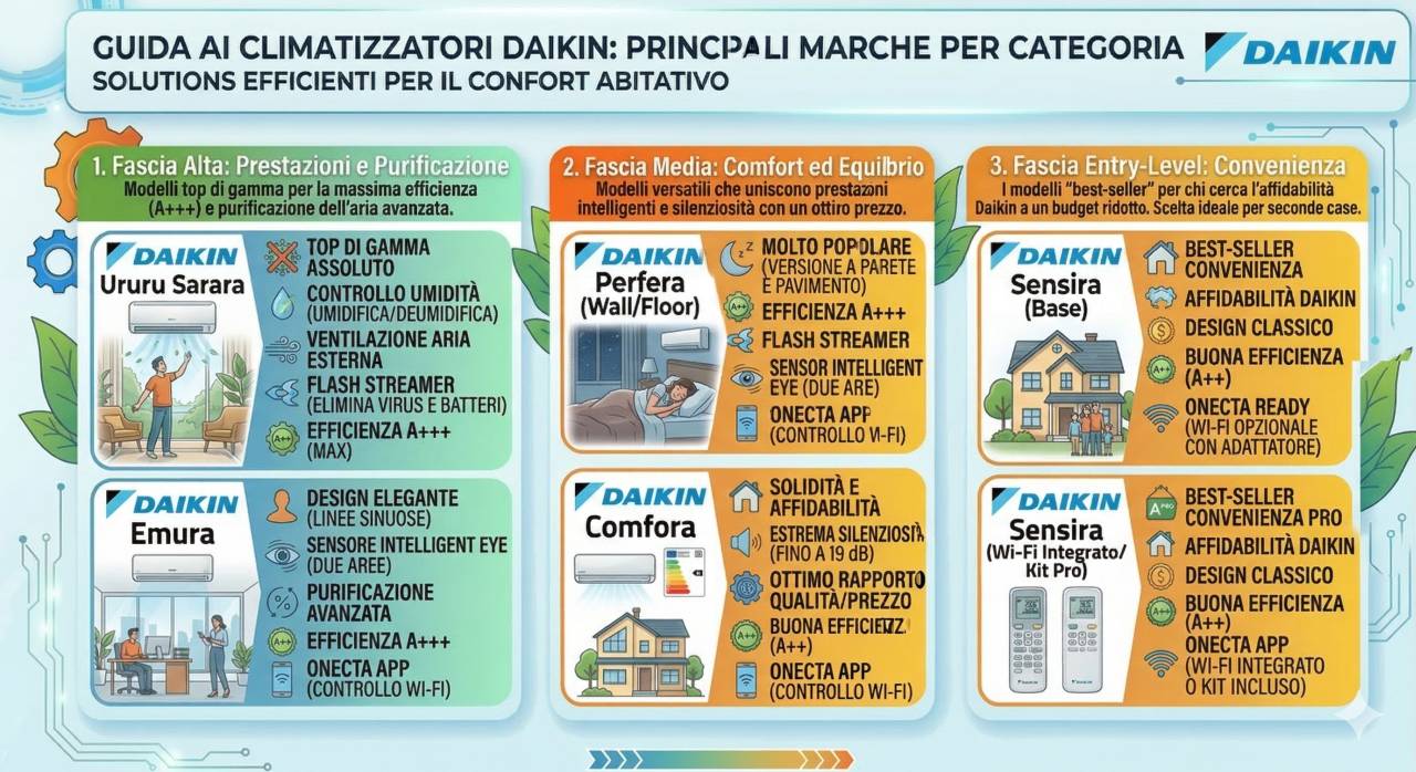 Documentazione tecnica climatizzatori Daikin liberamente scaricabile