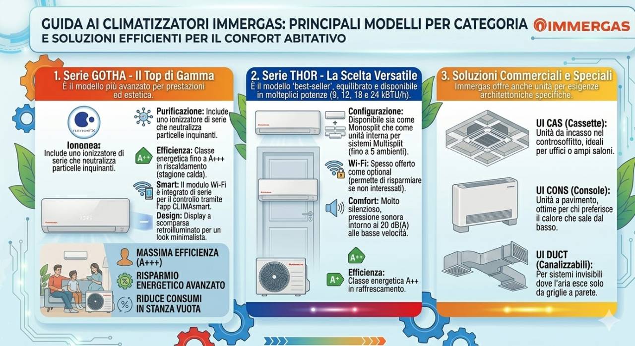 Documentazione tecnica climatizzatori Immergas liberamente scaricabile