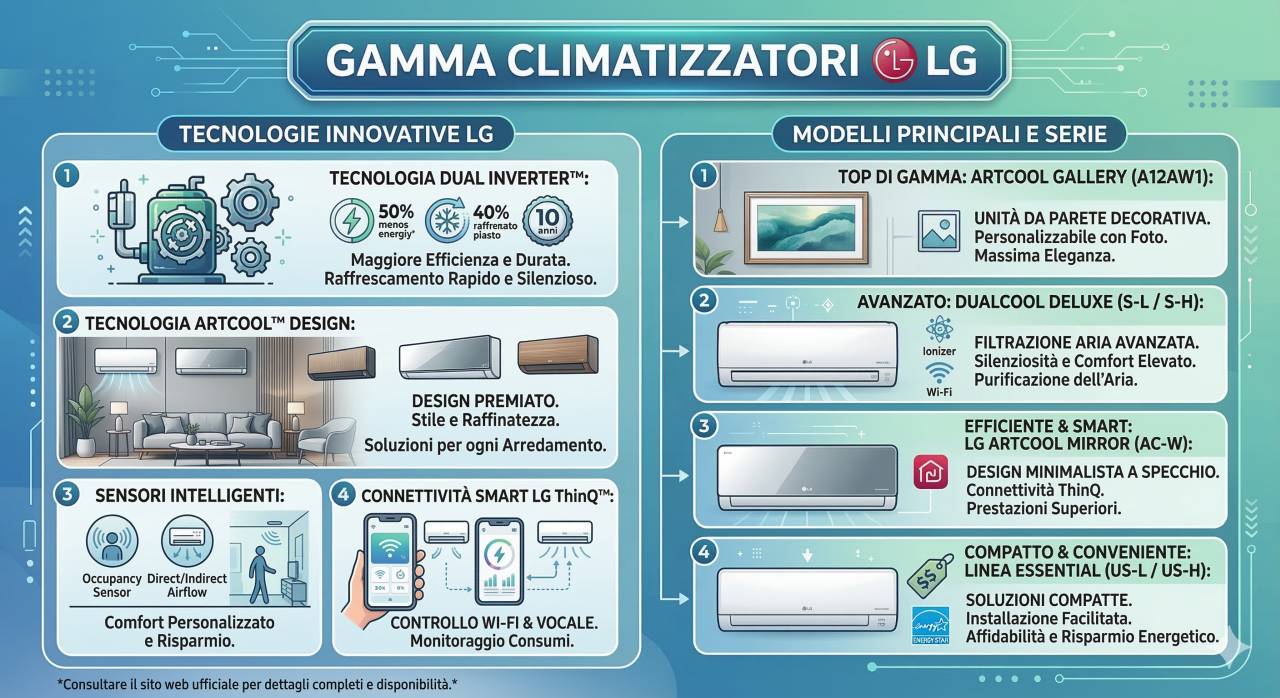 Documentazione tecnica climatizzatori LG liberamente scaricabile