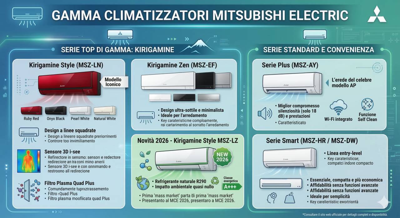 Documentazione tecnica climatizzatori Mitsubishi liberamente scaricabile