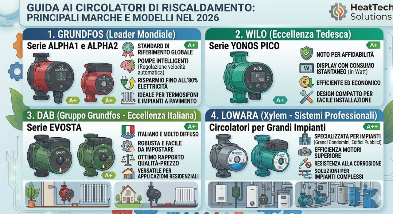 Documentazione tecnica pompe per riscaldamento liberamente scaricabile