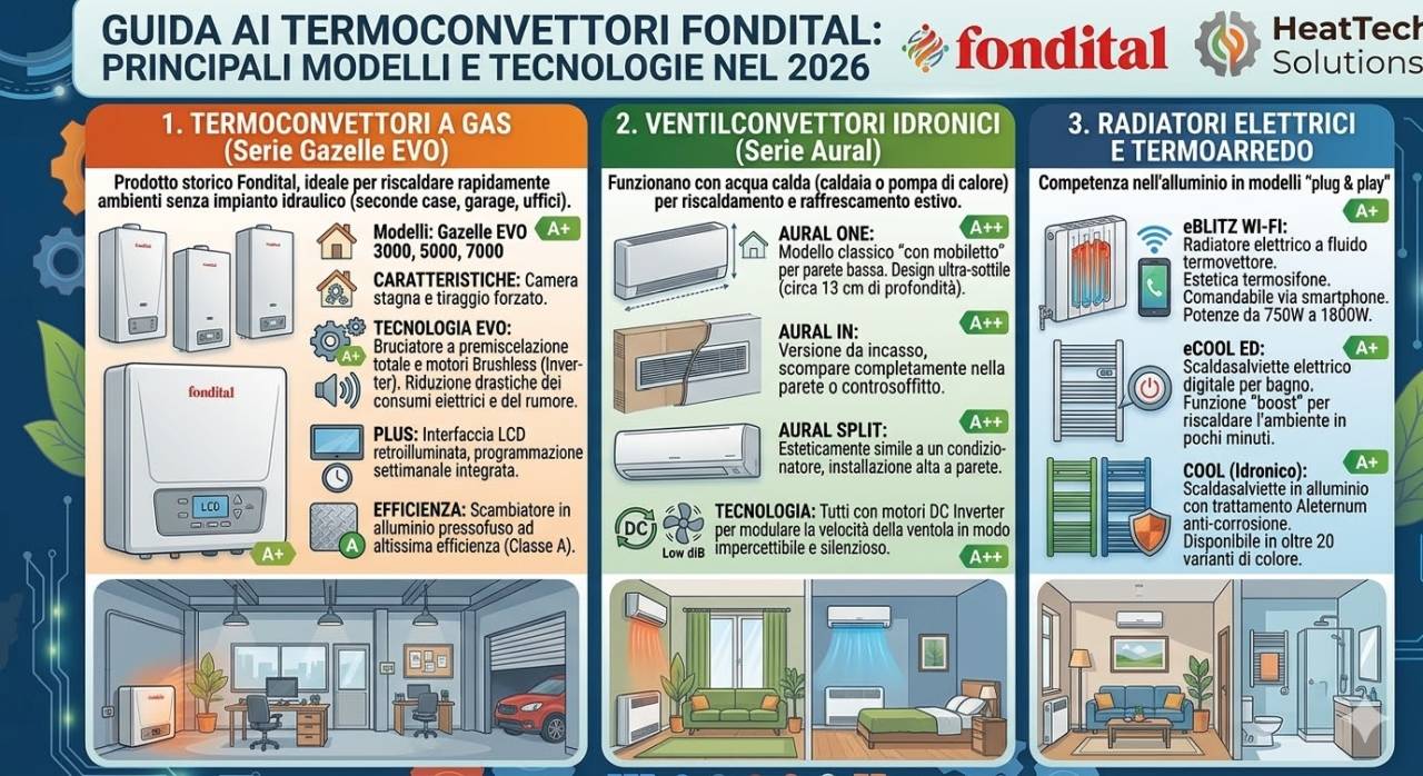Documentazione tecnica termoconvettori Fondital liberamente scaricabile