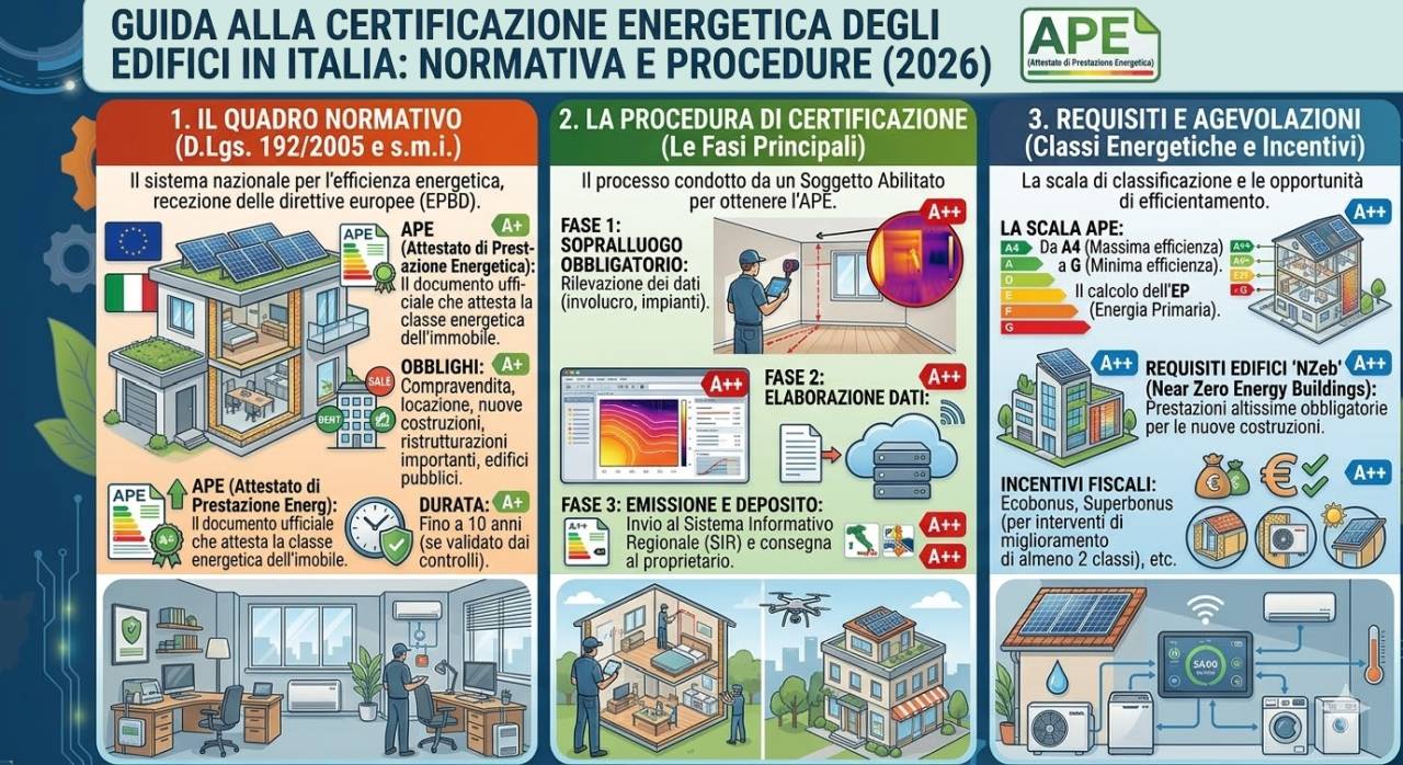 Normativa certificazione energetica Italia