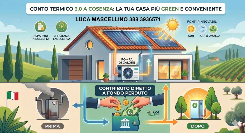 Infografica pratica Conto Termico 3.0 a Cosenza e provincia | Affidati a Ingegneria101 Srl | Contatta Ing. Stefano Basso al 3517828816