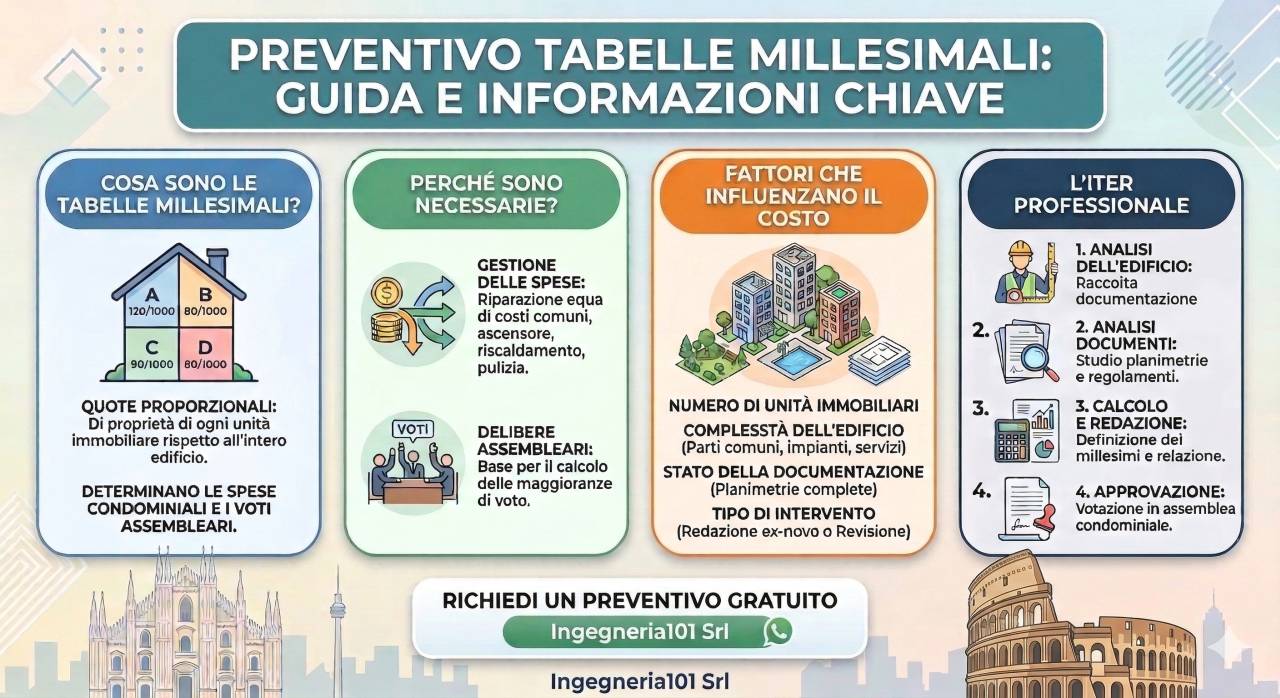 Preventivo Tabelle Millesimali condominio